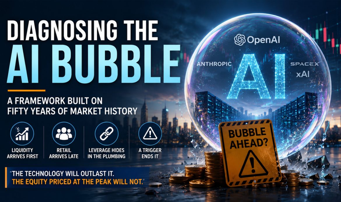 Diagnosing the AI Bubble – Framework Based on Fifty Years of Market History and Market Bubble Analysis.